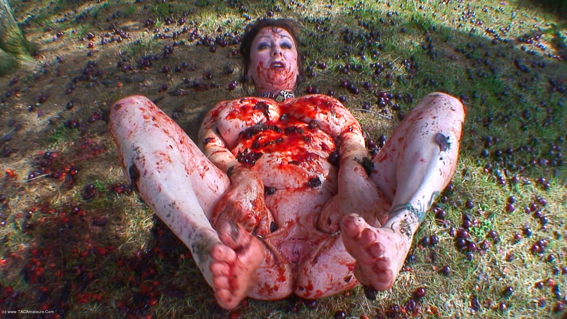 Dirty Masturbation With Red Plums Pt2